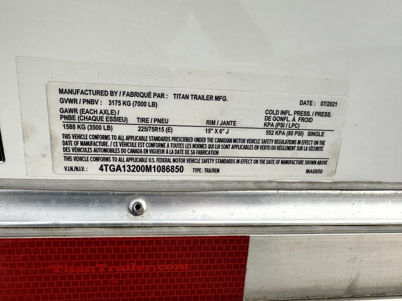 2021 Titan 2 Horse Trailer - Image 6